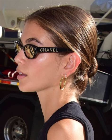 chanel sunglasses kaia gerber|Kaia Gerber dresses.